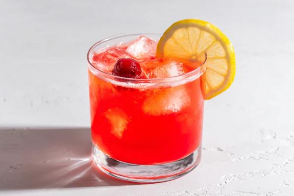 Refreshing Red Cocktail