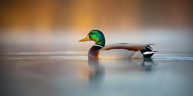 Mallard Duck on Calm Water