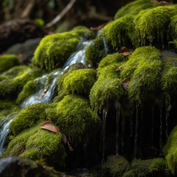 Tranquil Moss Cascade