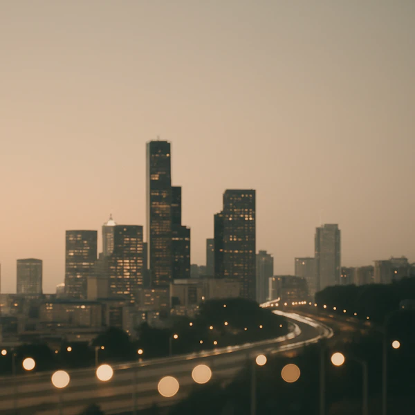Twilight Urban Skyline