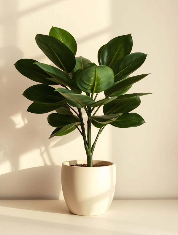 Rubber Plant Display
