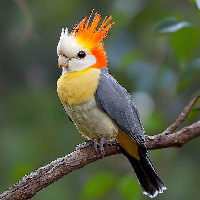 Vivid Bird on Branch