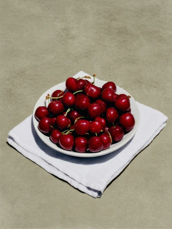 Bowl of Red Cherries
