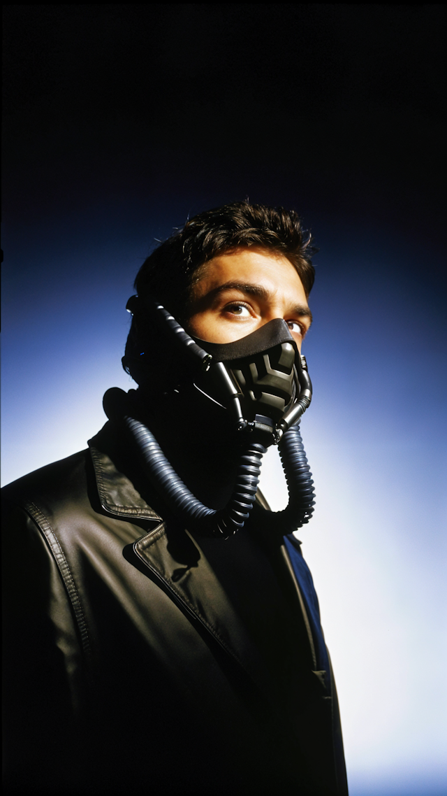 Futuristic Masked Individual