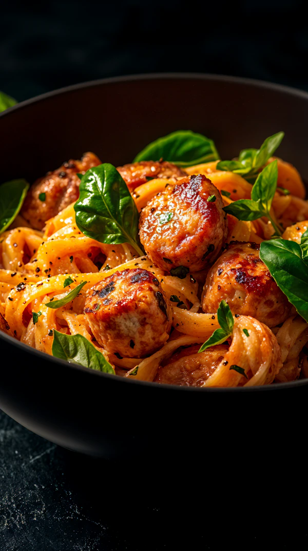 Delicious Pasta with Meatballs