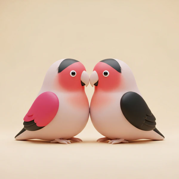 Whimsical Cartoon Birds