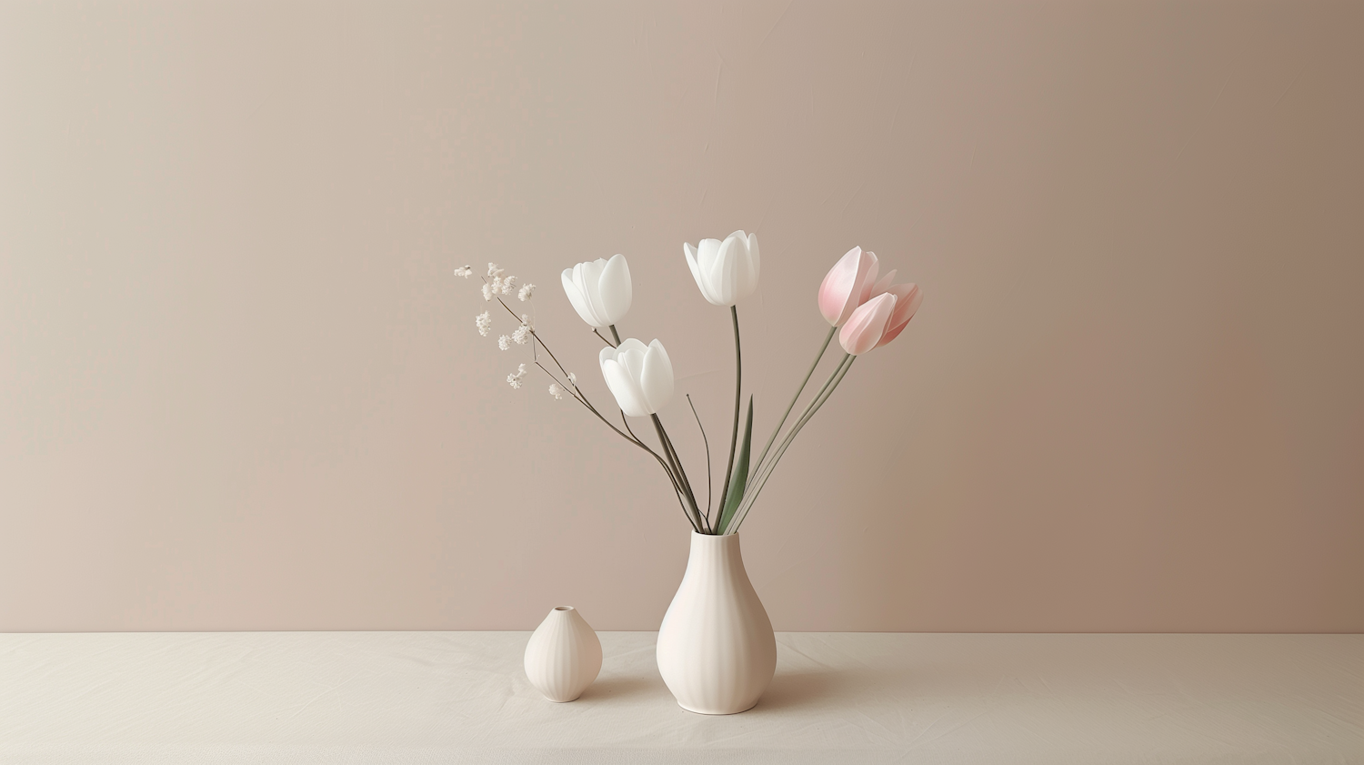 Serene Tulip Still Life