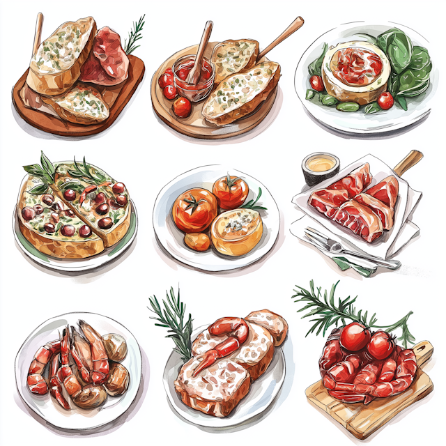 Gourmet Appetizer Grid