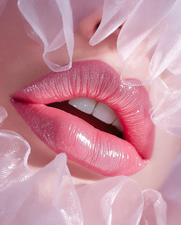 Glossy Lips Close-Up