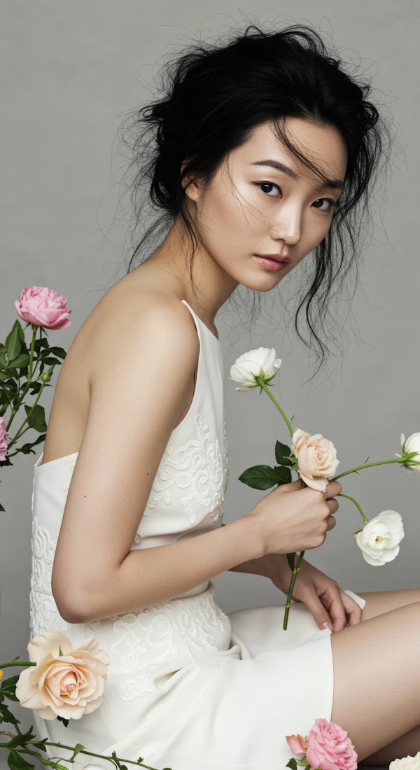 Woman with Flowers