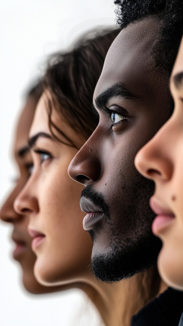 Diverse Faces in Profile