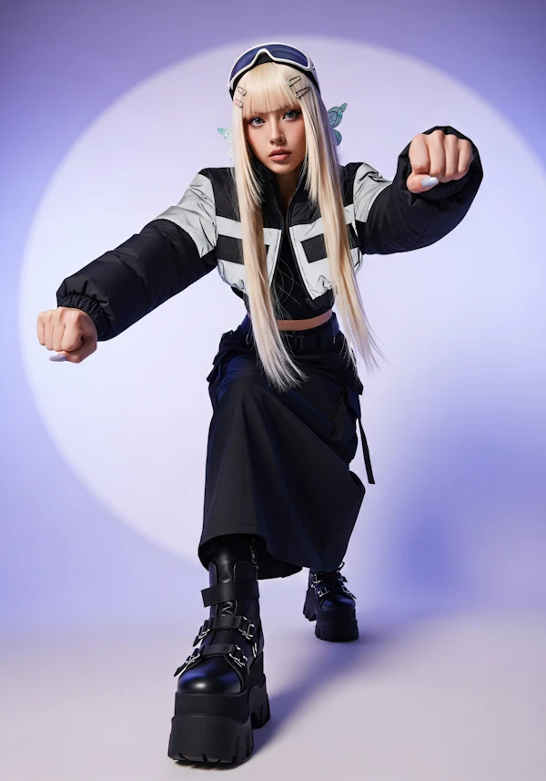 Futuristic Fashion Pose