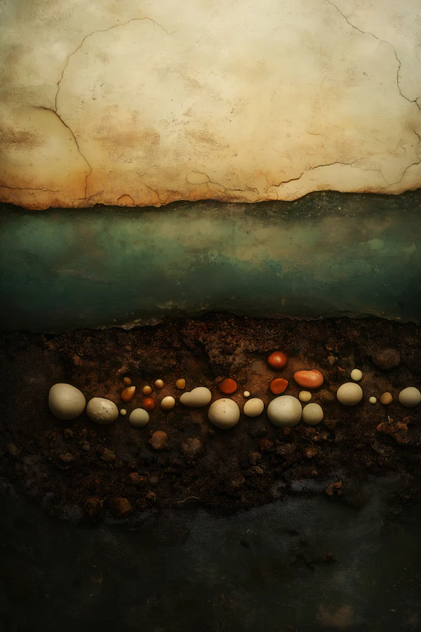 Earth Layers Abstract