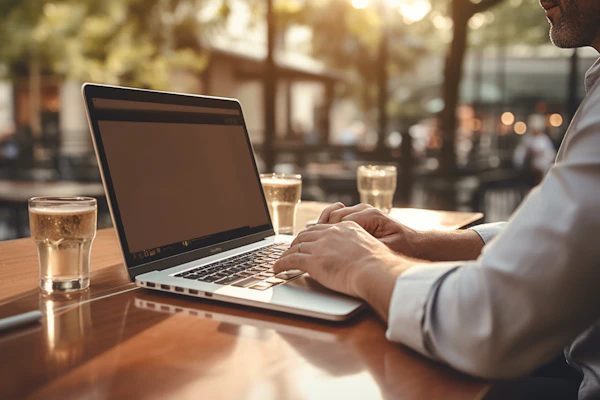 Sunlit Remote Work Serenity