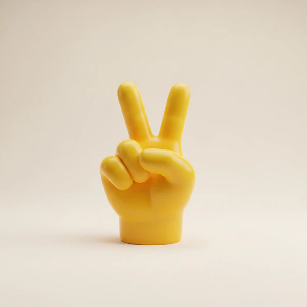 Yellow Peace Sculpture