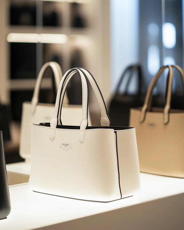 White Leather Handbag