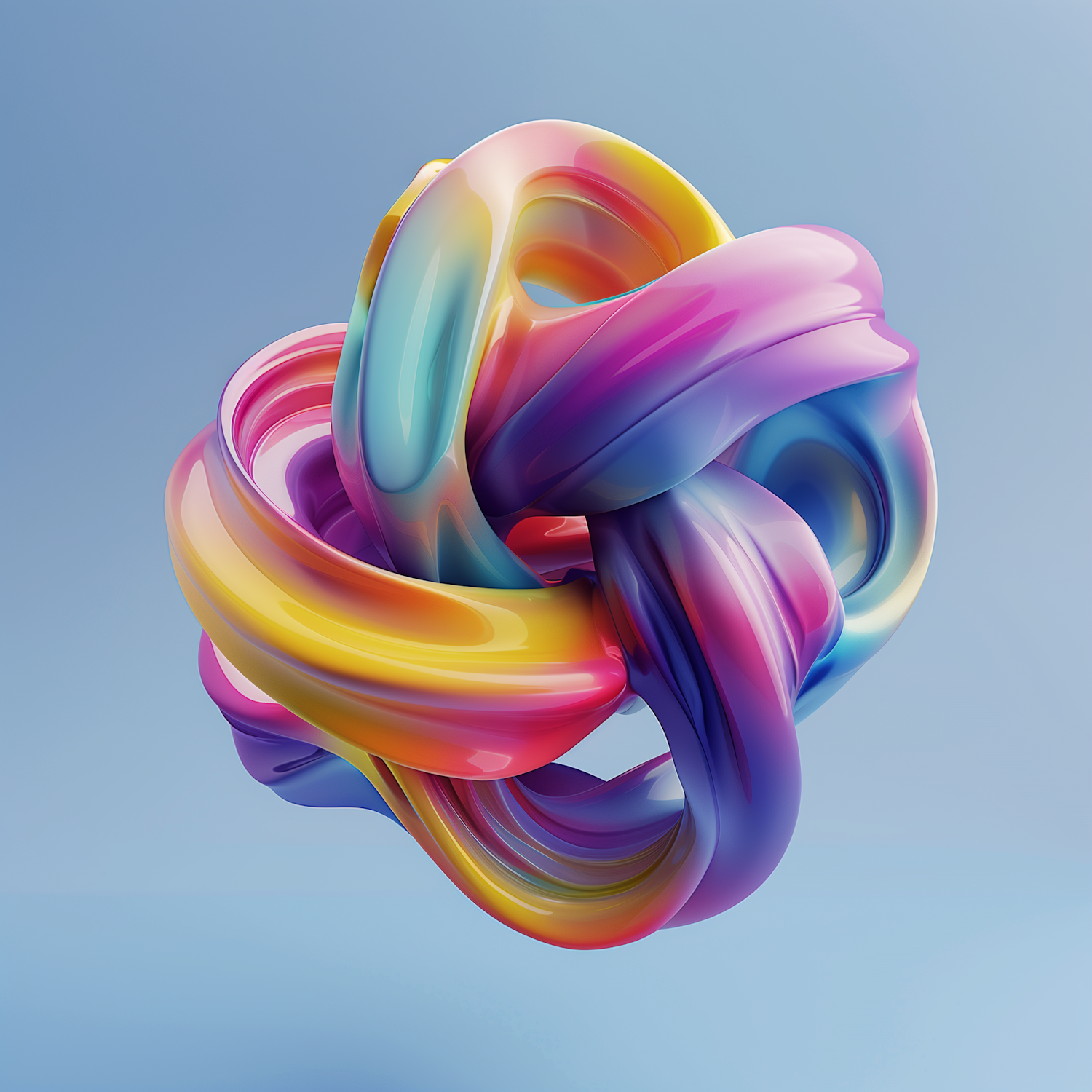 Vibrant Abstract Knot