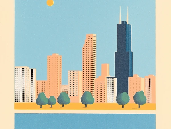 Minimalist City Skyline
