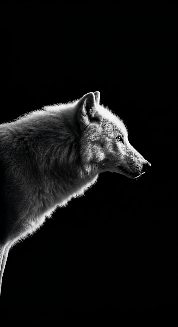 Majestic Wolf Portrait