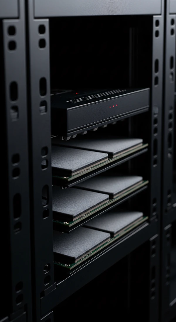 Server Rack Close-Up