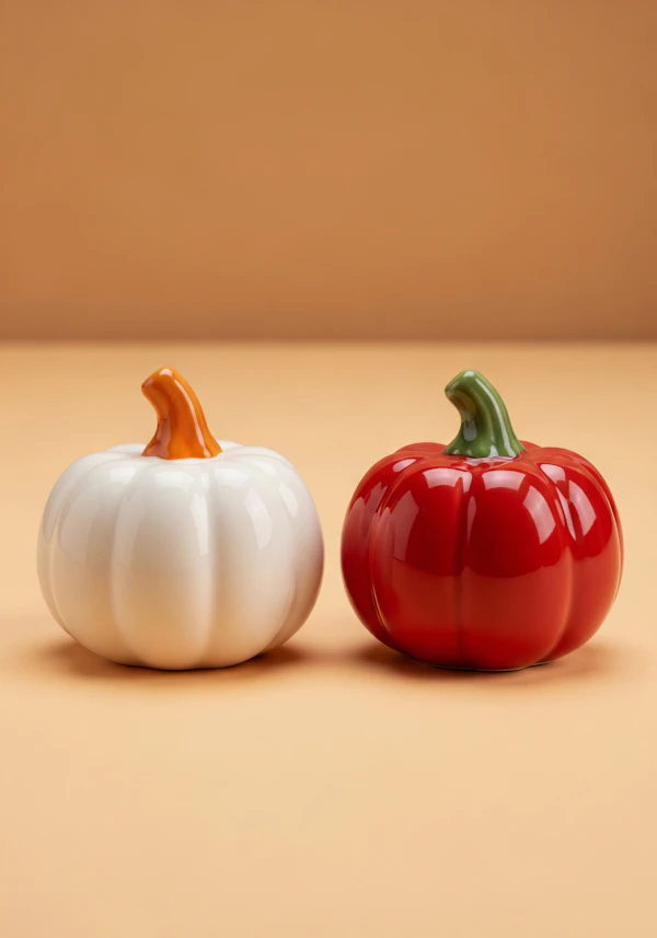 Ceramic Pumpkins Display