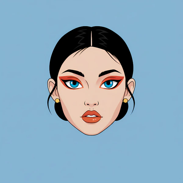 Stylized Woman Portrait