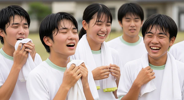 Students in Sports Uniforms