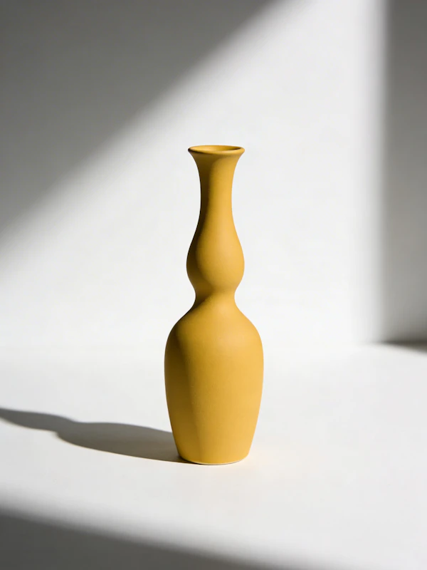 Yellow Ceramic Vase