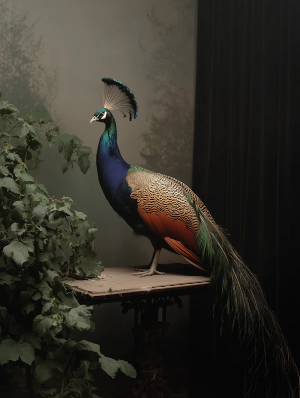 Majestic Peacock Display
