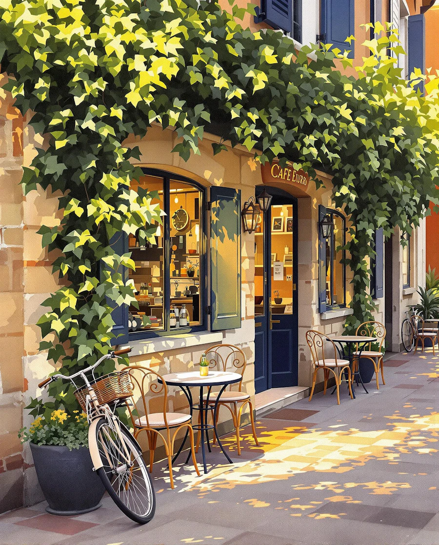 Quaint Cafe Scene