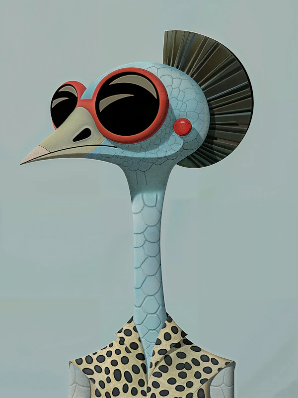 Stylized Bird Character