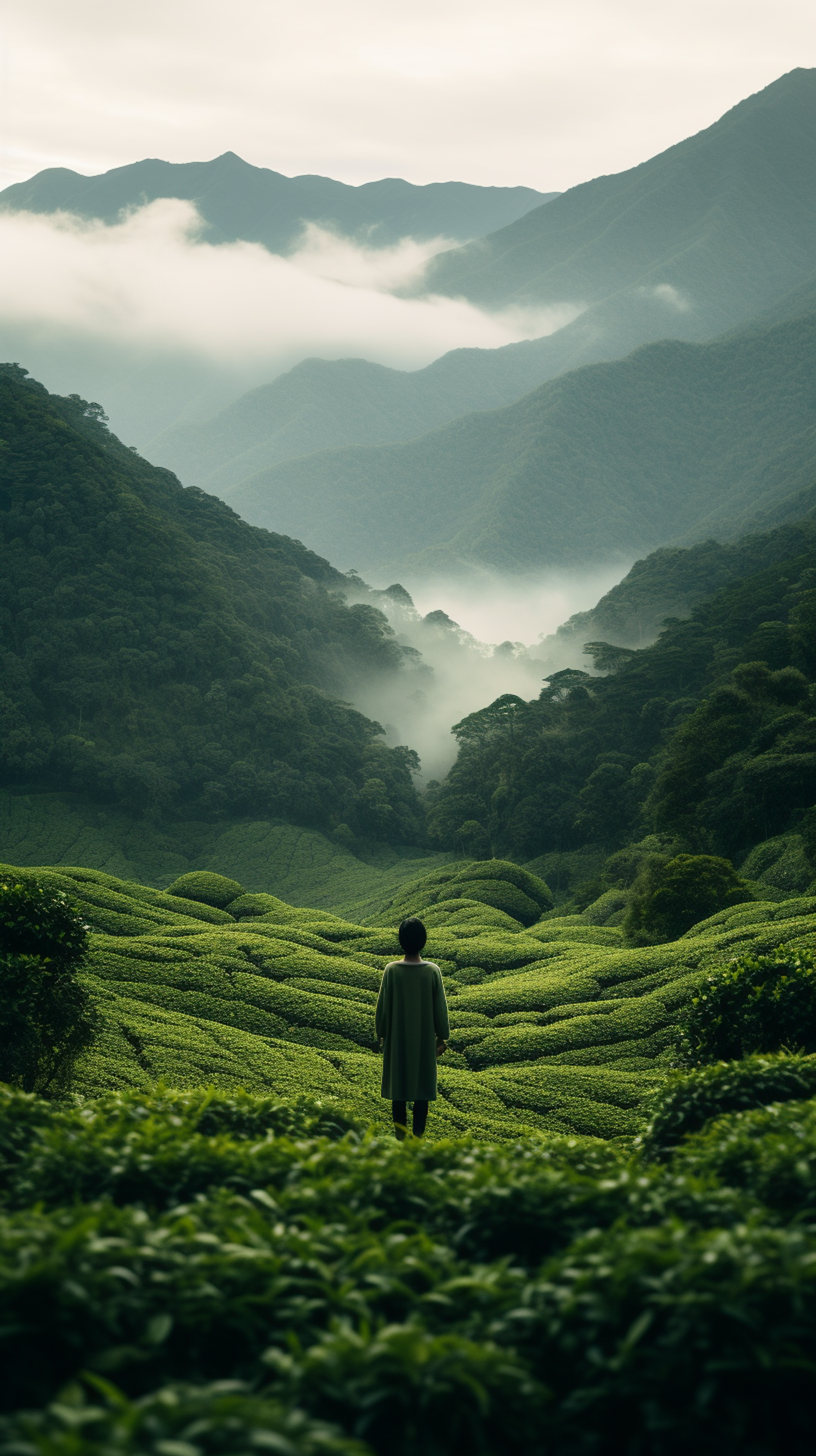 Solitude in the Misty Tea Hills