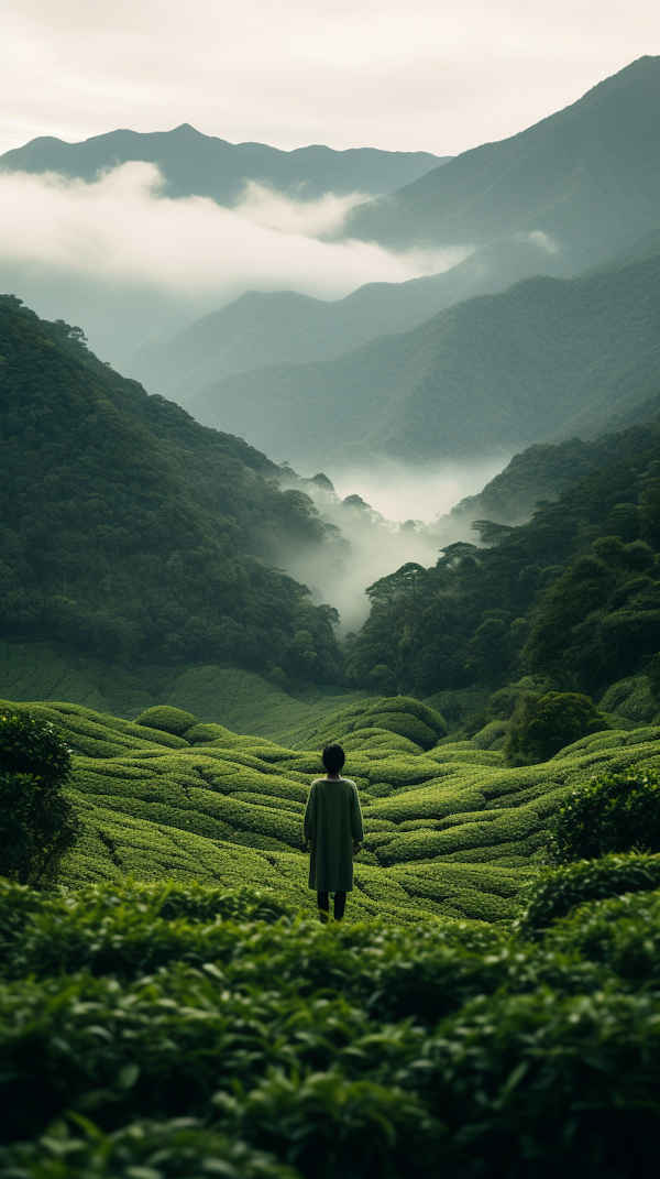 Solitude in the Misty Tea Hills