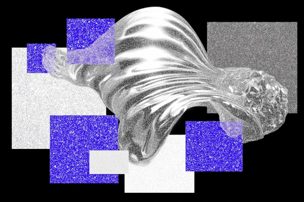 Abstract Metallic Flow