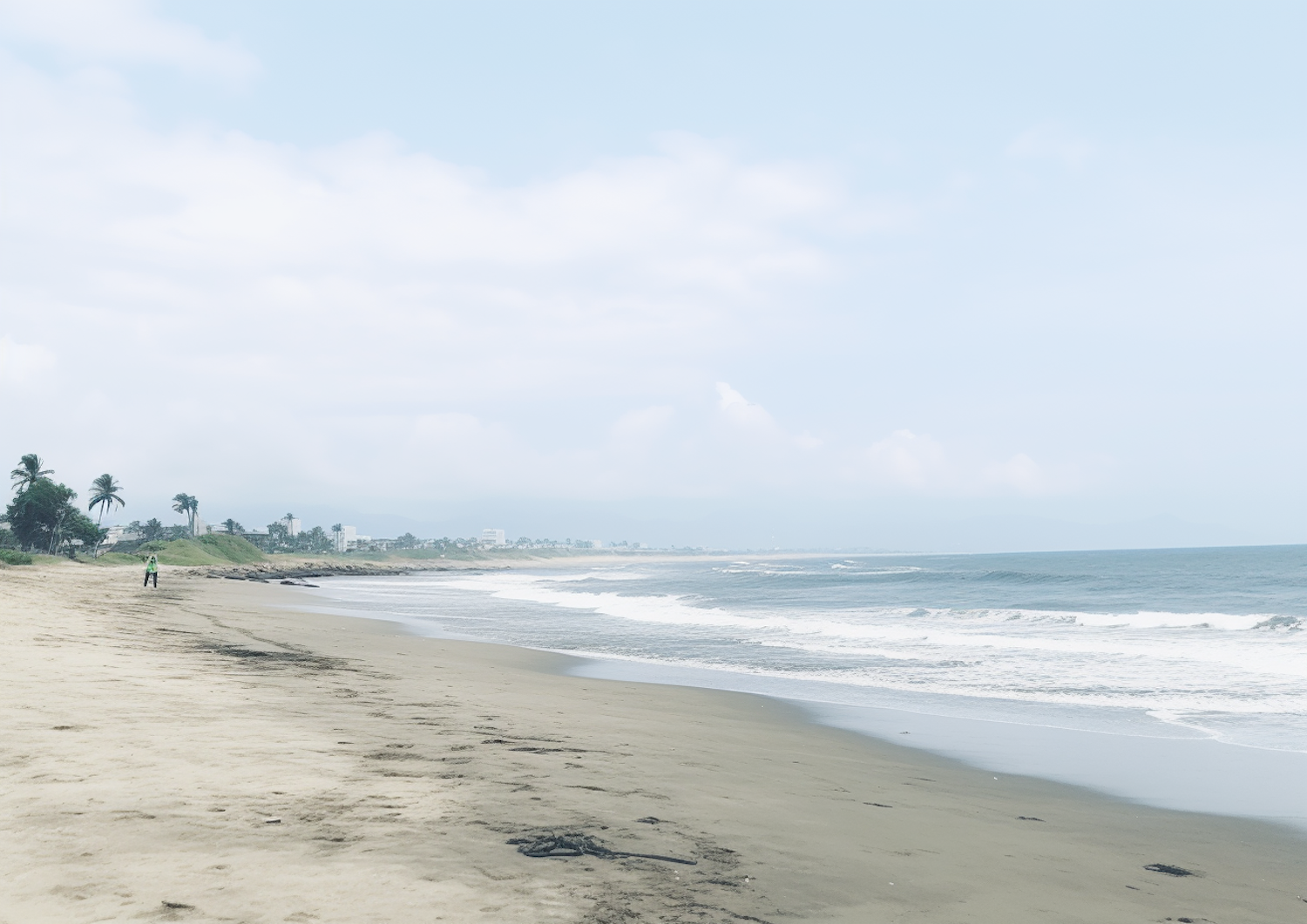 Solitude at the Serene Seashore