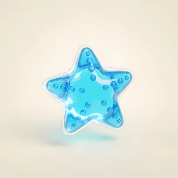 Blue Glass Star