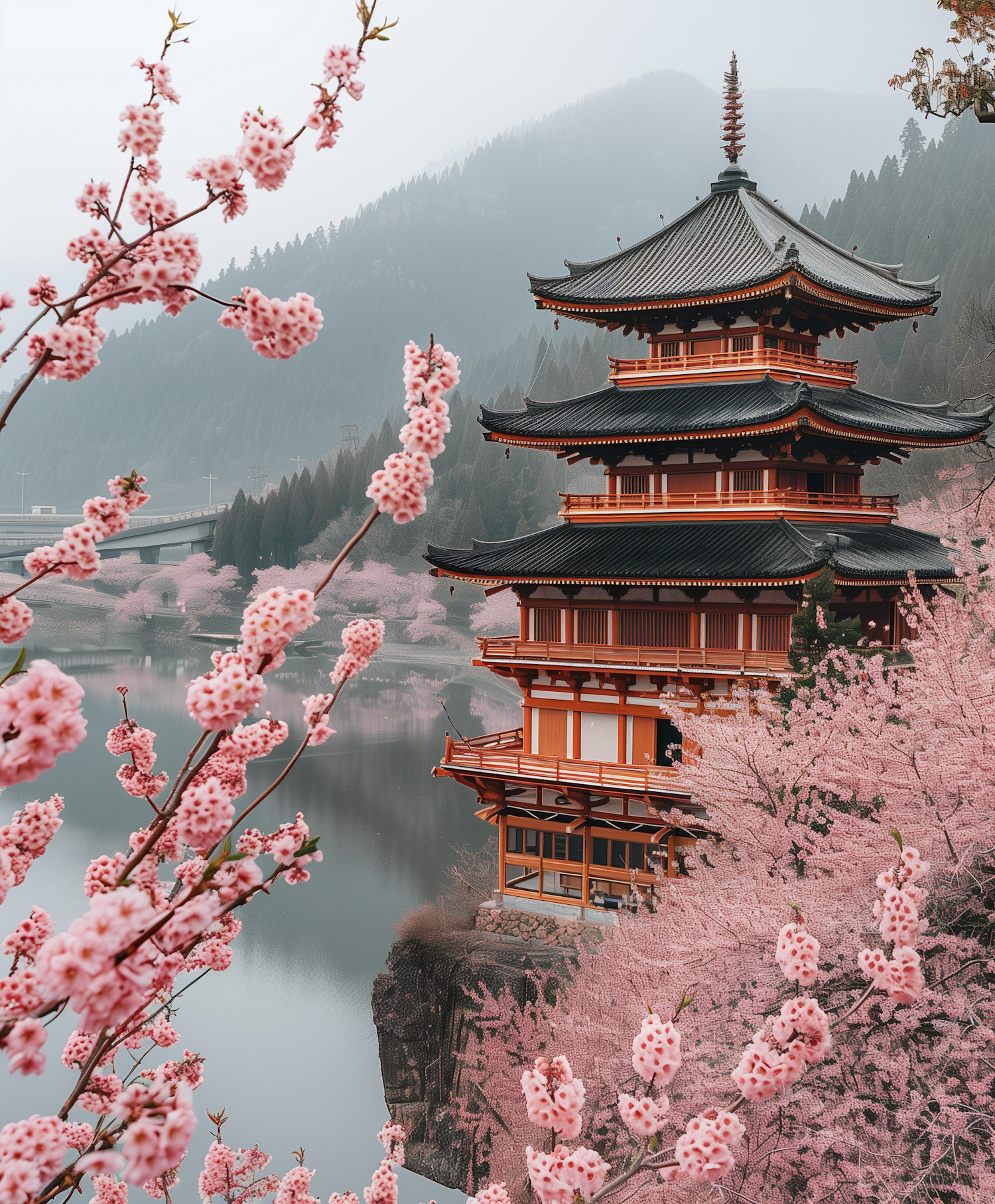 Serene Pagoda Landscape
