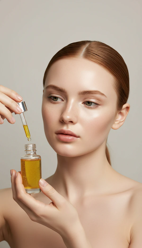 Skincare Oil Application