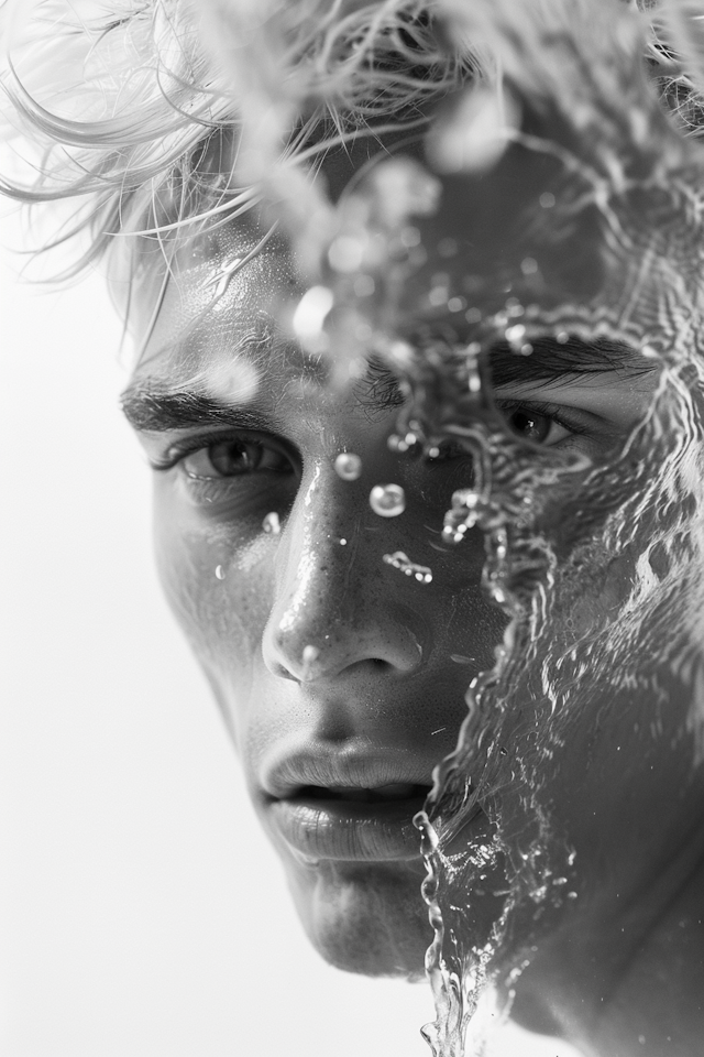 Contemplative Portrait in Water