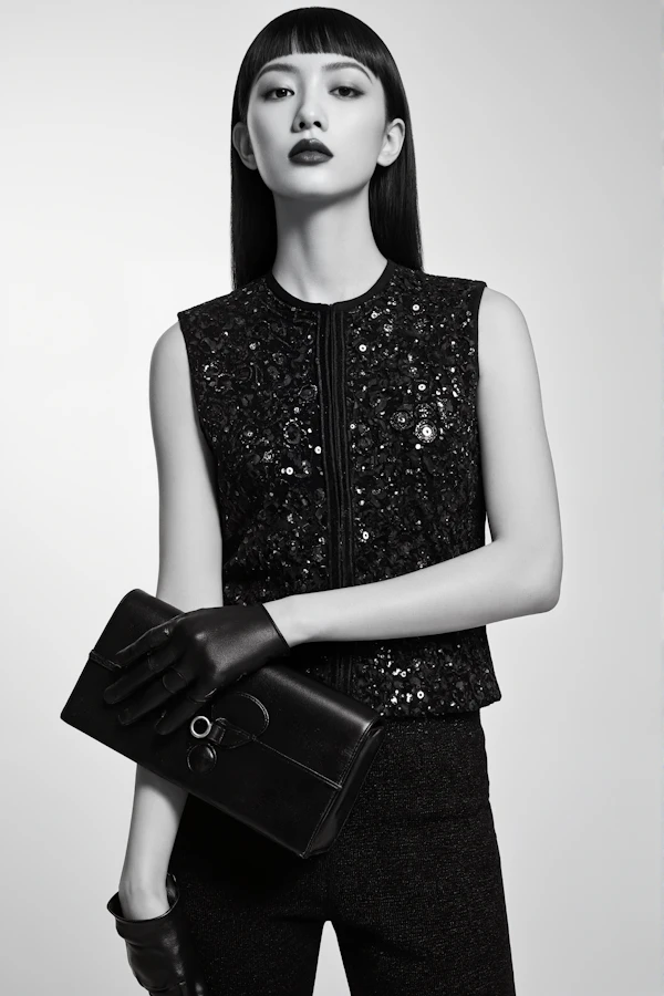 Elegant Woman in Black