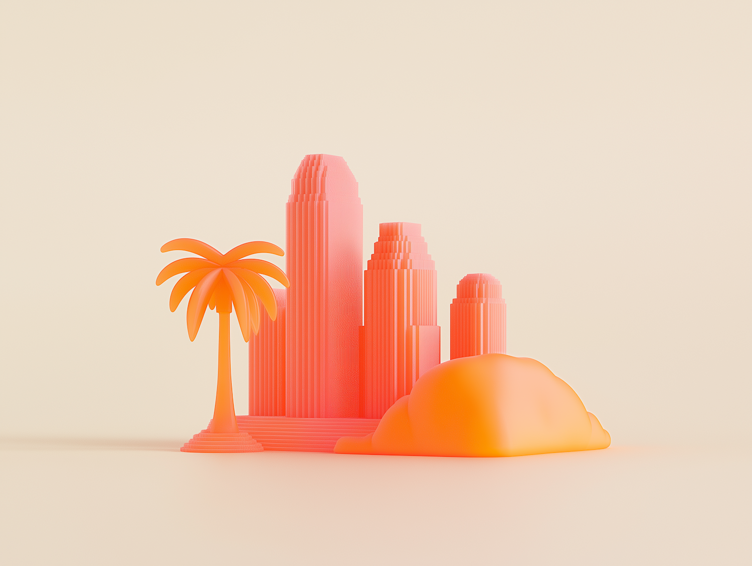 Stylized Cityscape Art