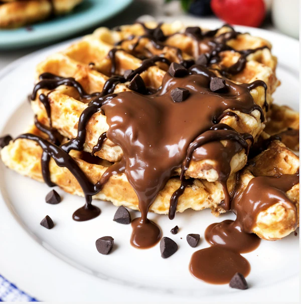 Golden Waffles Delight