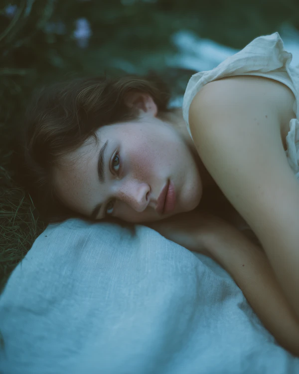 Serene Outdoor Portrait