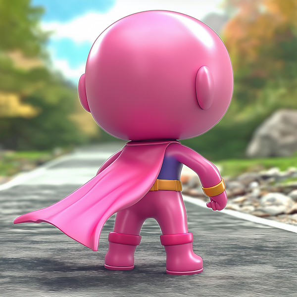 Vibrant 3D Character on an Adventure