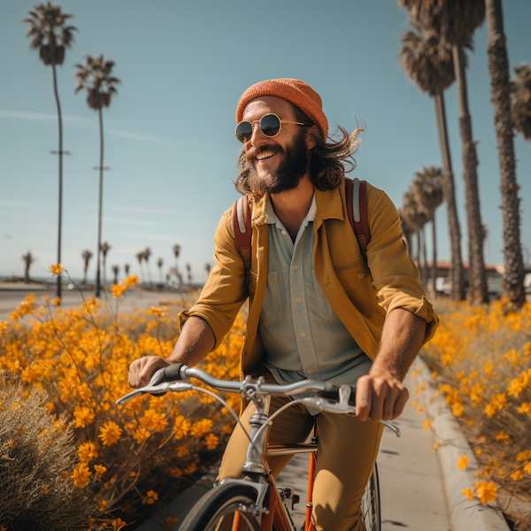 Bohemian Coastal Cyclist