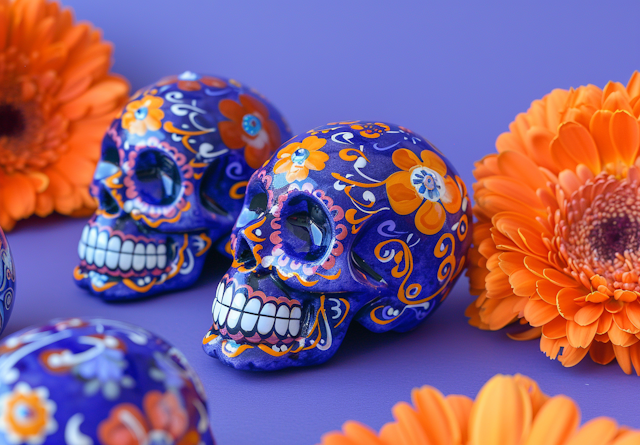 Colorful Day of the Dead Calaveras