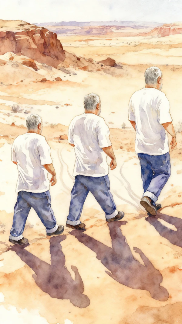 Desert Walk Illustration
