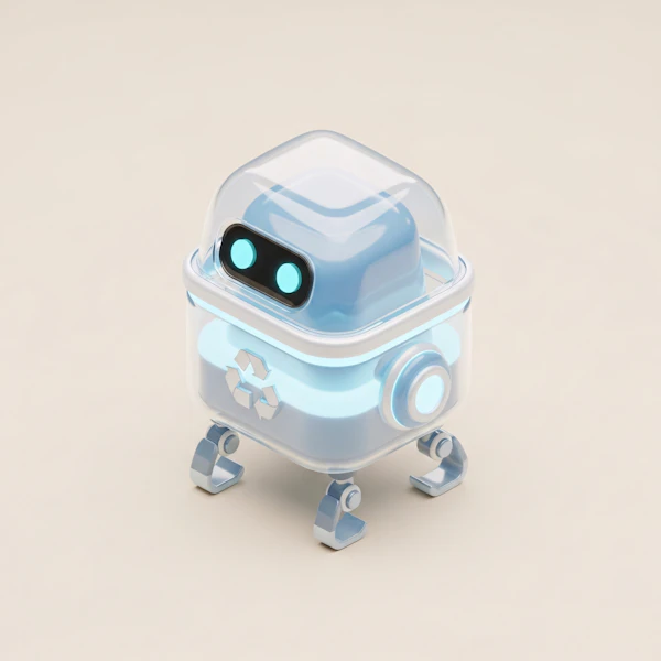 Futuristic Recycling Robot