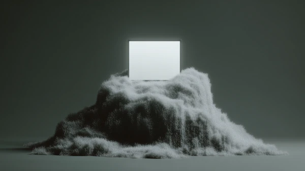 Glowing Cube on Mound