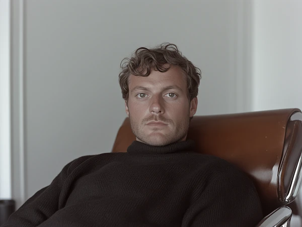 Man in Modern Chair
